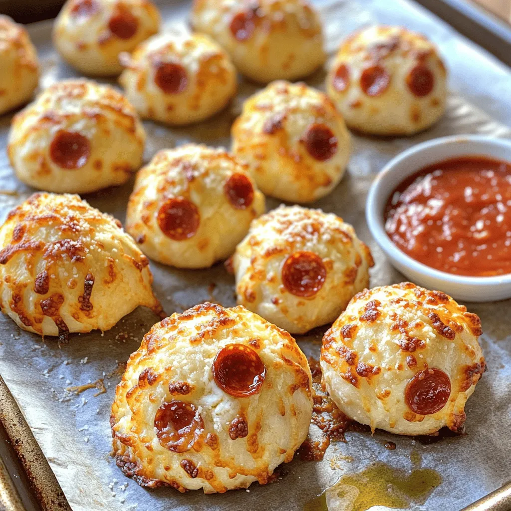 Cheesy Pepperoni Pizza Bombs Easy Party Snack Recipe