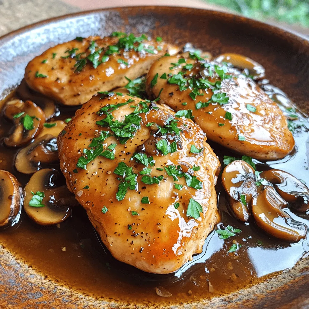 To make Chicken Marsala with mushrooms, gather these fresh ingredients. Each item plays a key role in creating the rich flavors of this dish.
