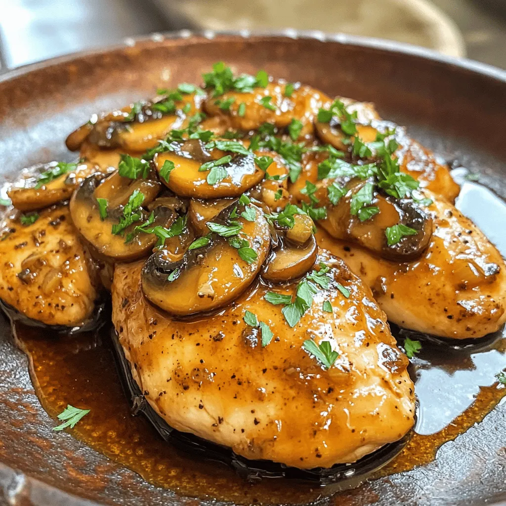 Chicken Marsala and Mushrooms Flavorful Dinner Recipe