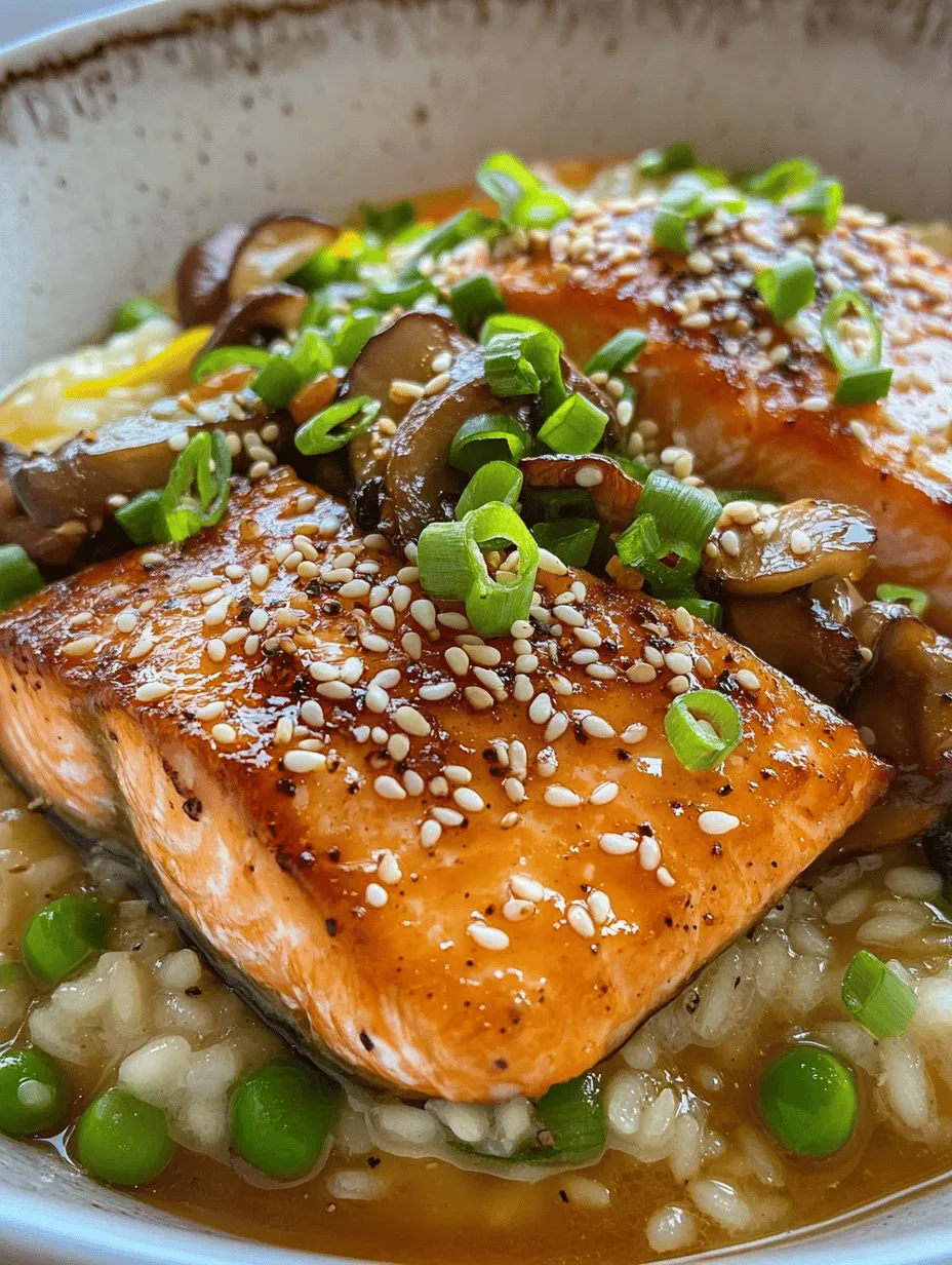 Japanese Style Risotto with Seared Salmon: A Culinary Fusion