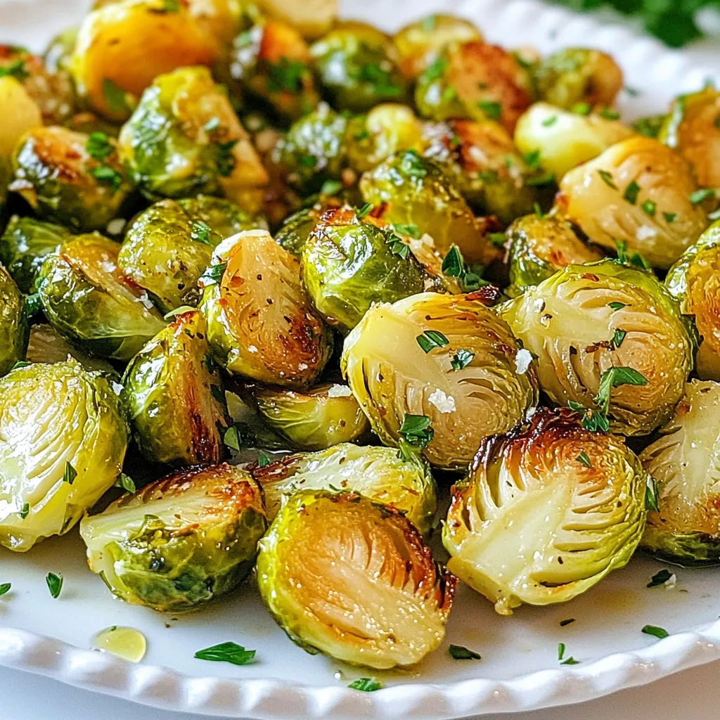 Garlic Herb Roasted Brussels Sprouts Flavorful Side Dish