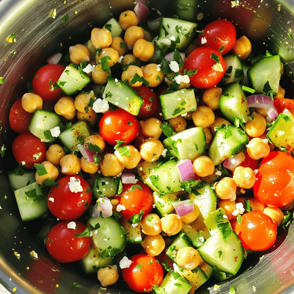 Lemon Garlic Chickpea Salad Simple and Tasty Meal