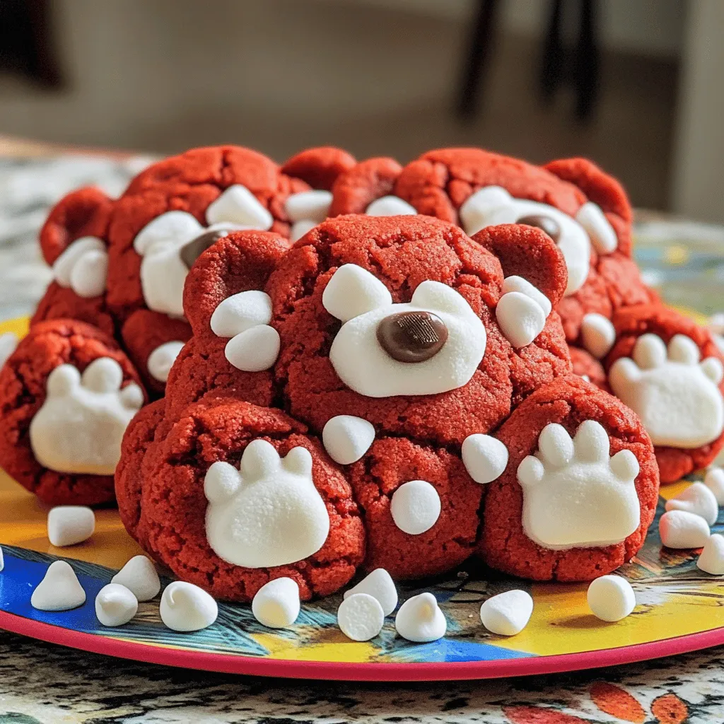 Red Velvet Bear Cookies Irresistible and Fun Treats