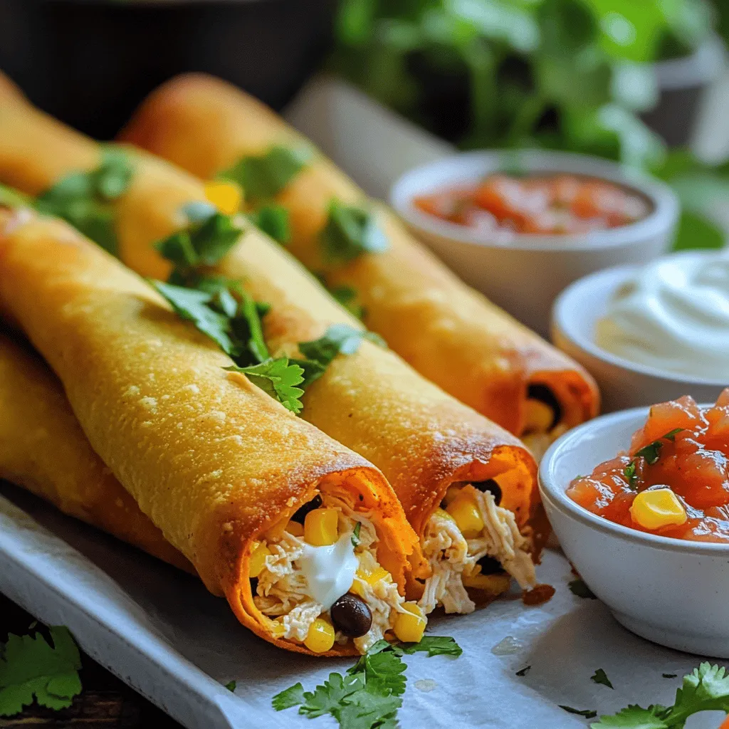 Crispy Chicken Taquitos Flavorful and Easy Recipe