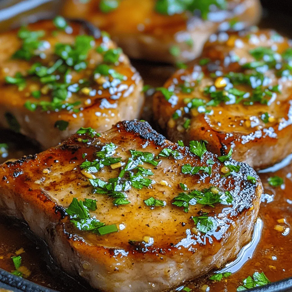 Sweet Honey Garlic Pork Chops Recipe