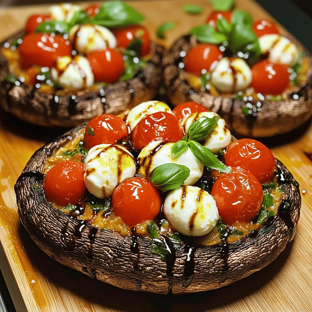 Caprese Stuffed Portobello Mushroom Recipe Delight