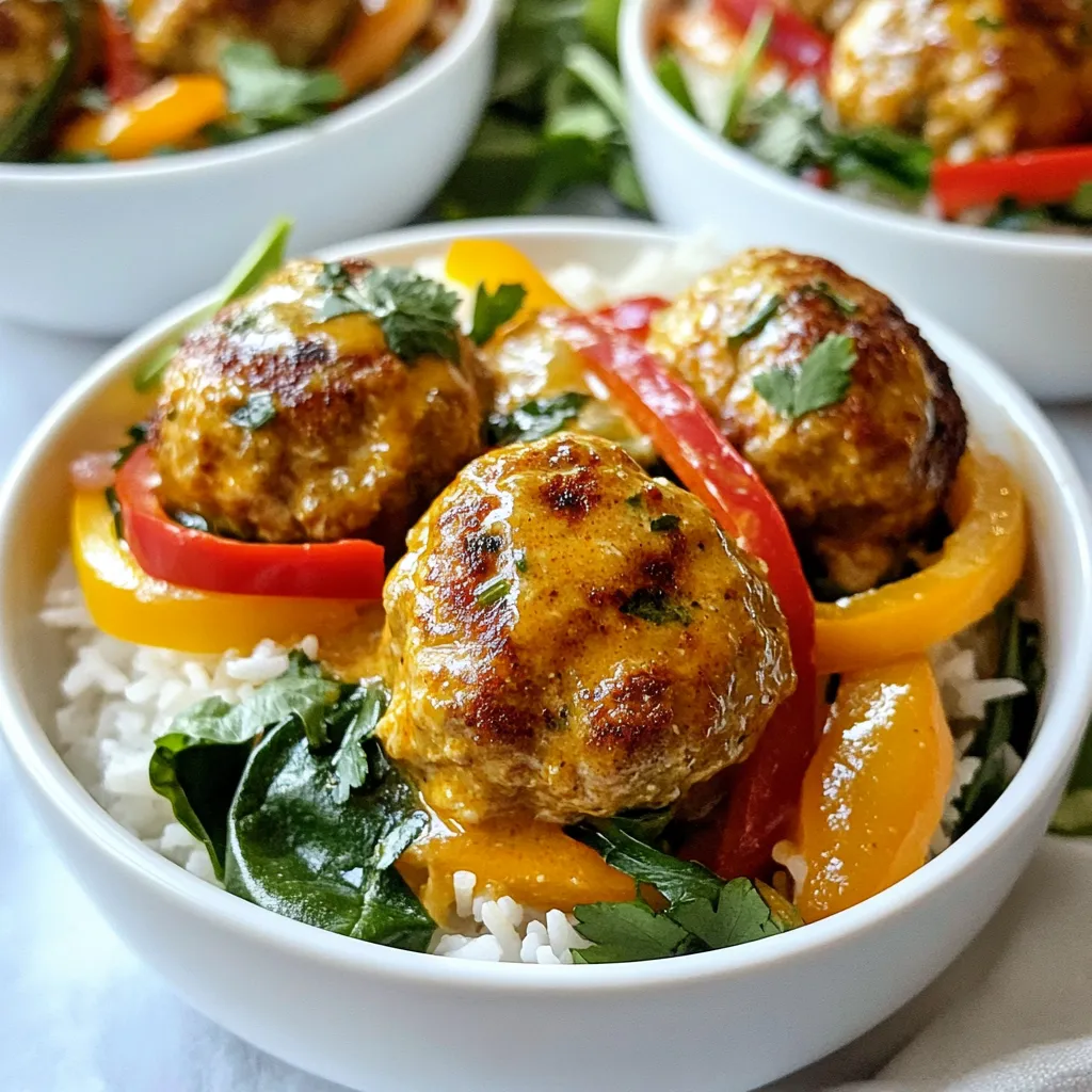 Thai Red Curry Meatballs Easy and Flavorful Recipe