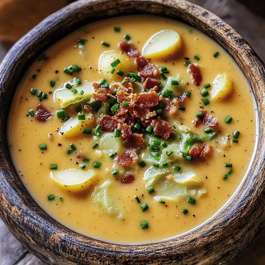 Satisfying Irish Bacon, Cabbage, and Potato Soup Recipe