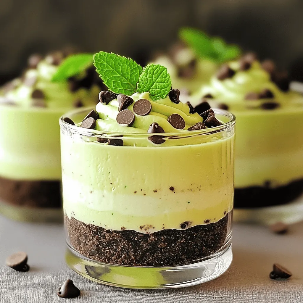 No Bake Oreo Mint Cheesecake Cups Delightful Treat