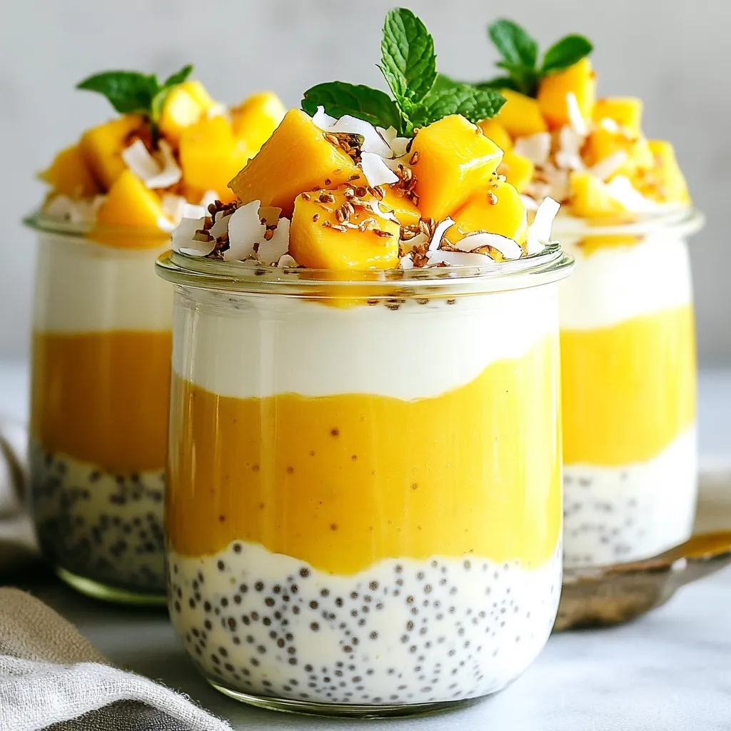 Mango Coconut Chia Pudding Fresh and Tasty Delight