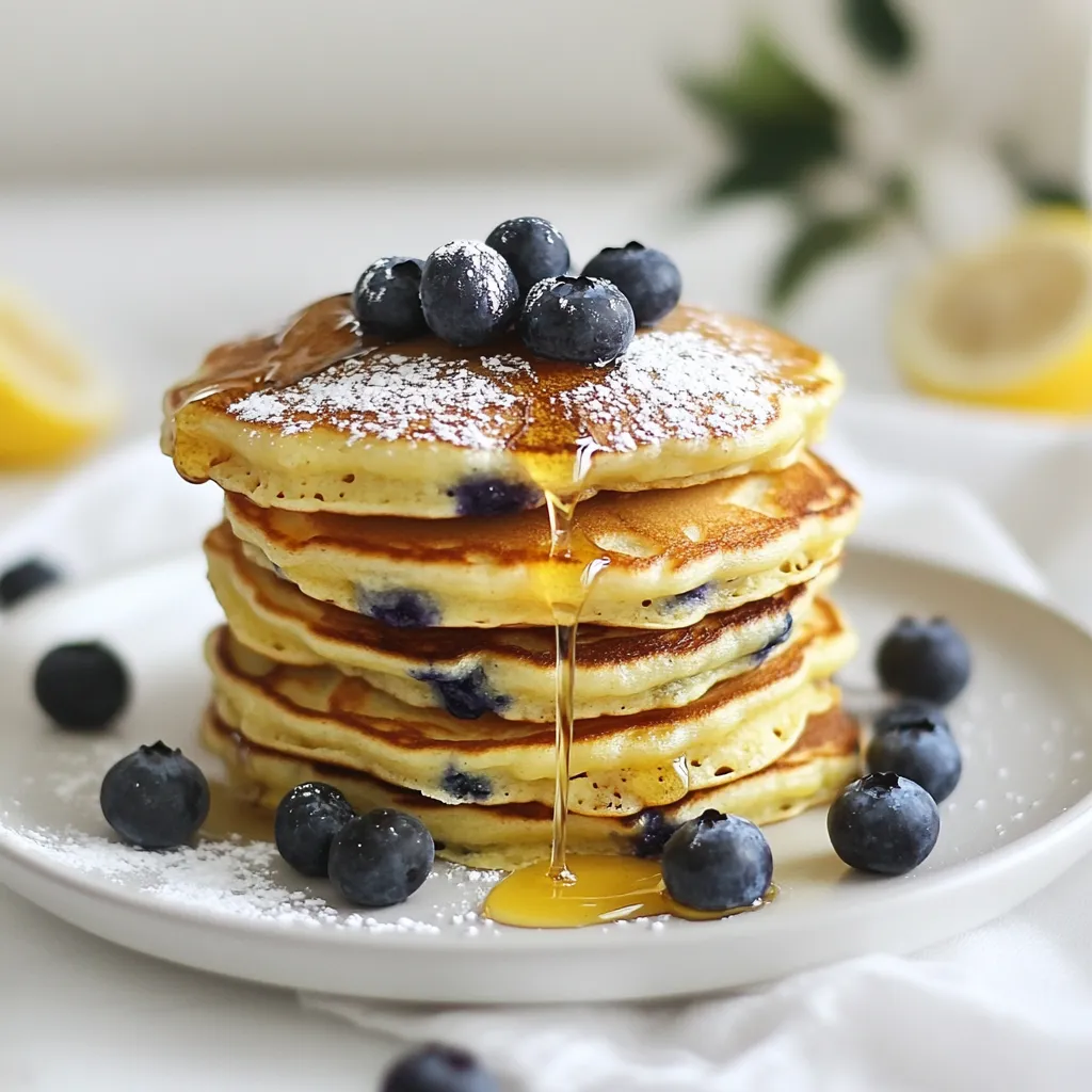 Lemon Blueberry Ricotta Pancakes Delicious and Fluffy