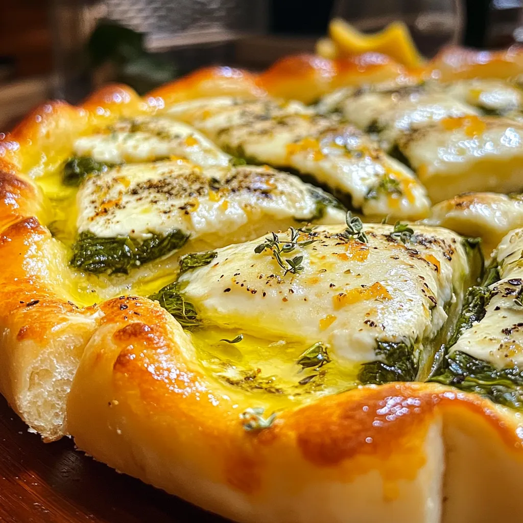 Greek Roasted Garlic Spinach White Pizza: A Flavorful Journey