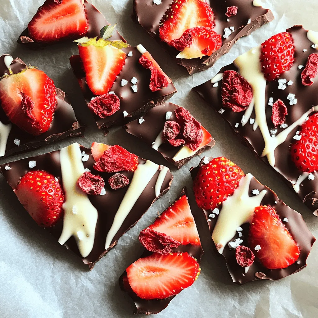 Chocolate Covered Strawberry Bark Simple Delight Recipe