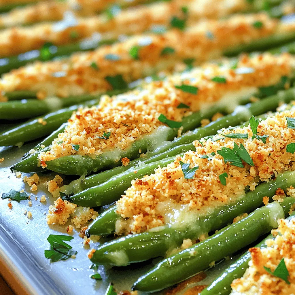 Baked Parmesan Green Beans Crispy and Flavorful Dish