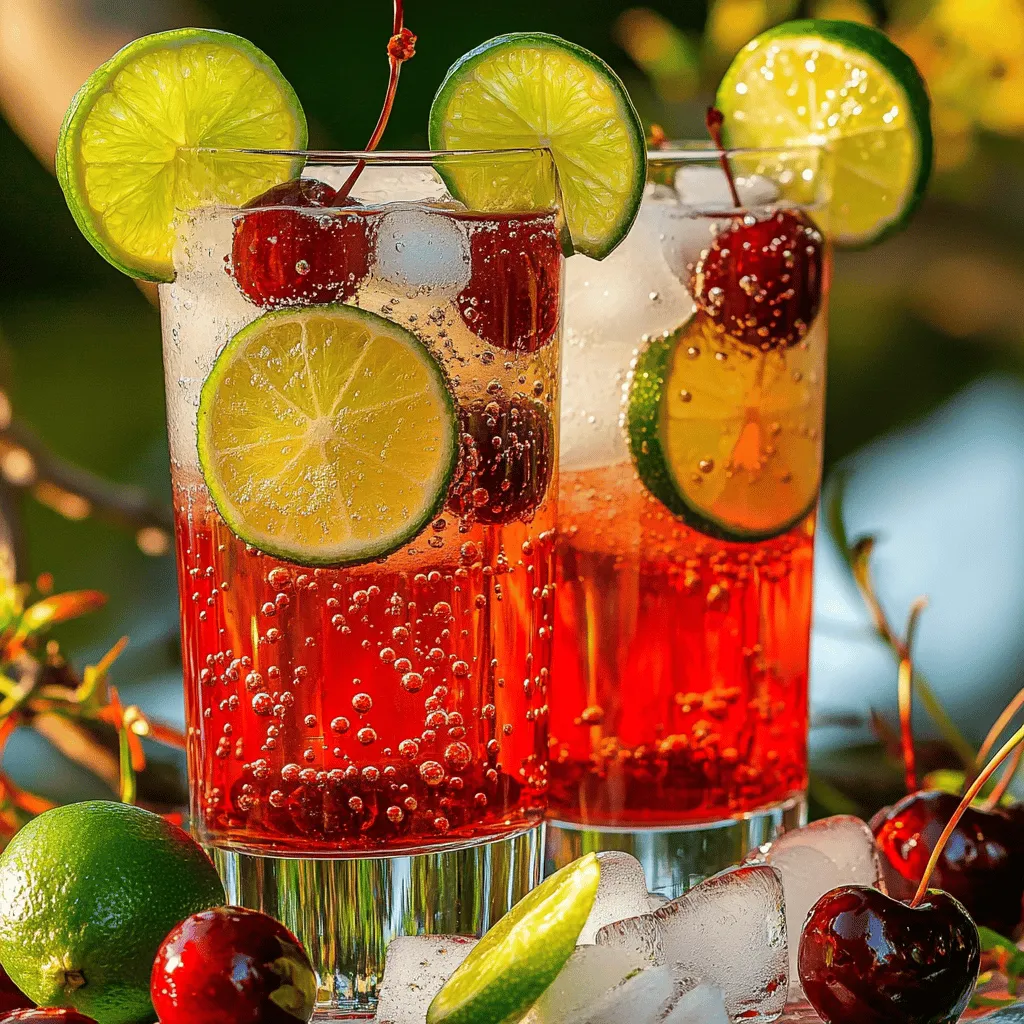 Refreshing Cherry Limeade Simple and Tasty Drink