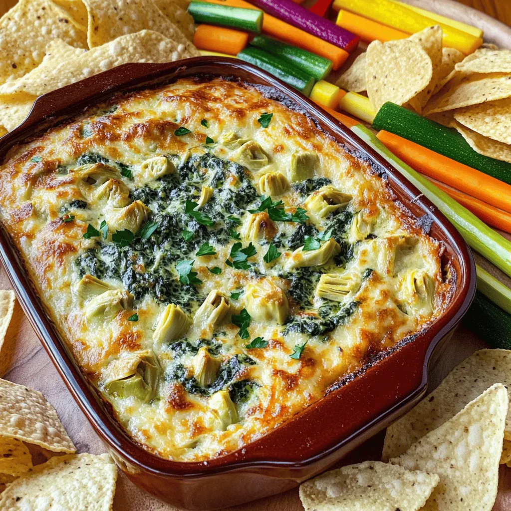 Creamy Spinach and Artichoke Dip Flavorful Party Treat
