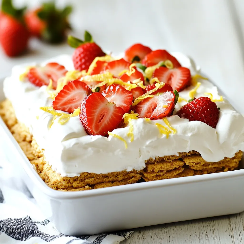 Strawberry Shortcake Icebox Cake Delightful Dessert