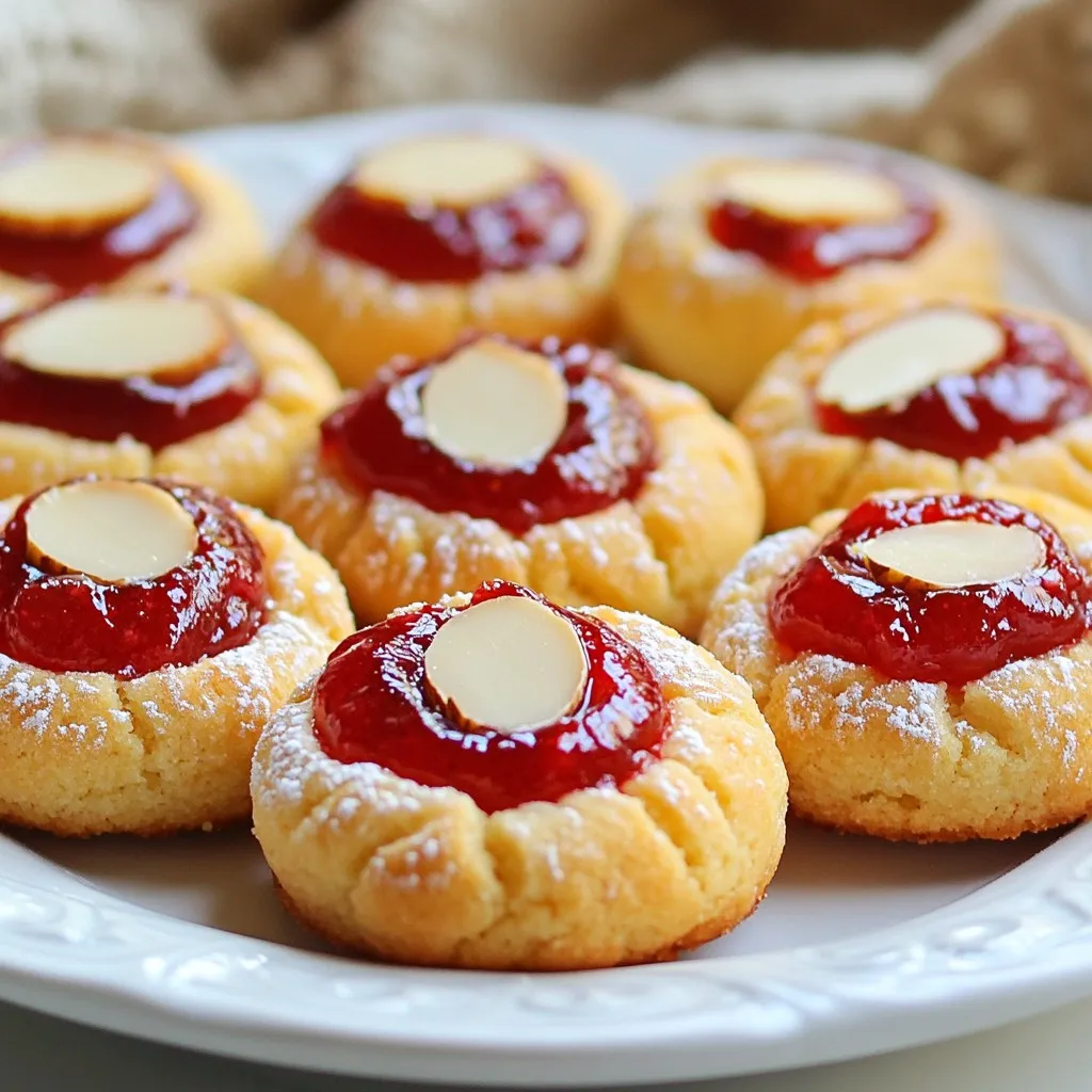 Raspberry Almond Thumbprint Cookies Easy and Tasty Treat