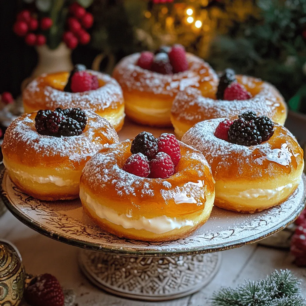 - 2 cups all-purpose flour - 1/2 cup granulated sugar - 1 tablespoon baking powder - 1/2 teaspoon salt - 3/4 cup whole milk - 2 large eggs - 1/4 cup unsalted butter, melted - 1 teaspoon vanilla extract - 1/2 cup heavy cream - 2 tablespoons brown sugar - 1 teaspoon vanilla bean paste (or additional vanilla extract) - Pinch of salt - Additional granulated sugar for topping