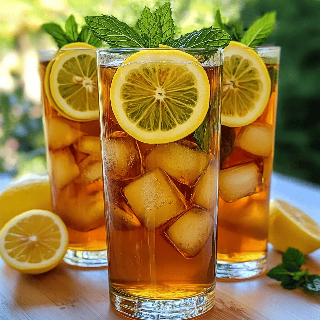 Lemon Vanilla Iced Tea: Refreshing Summer Delight
