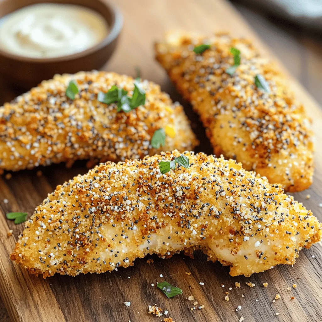 Air Fryer Everything Bagel Chicken Tenders Delight