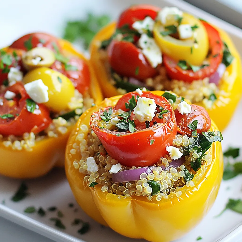 Greek Stuffed Peppers Flavorful and Healthy Delight