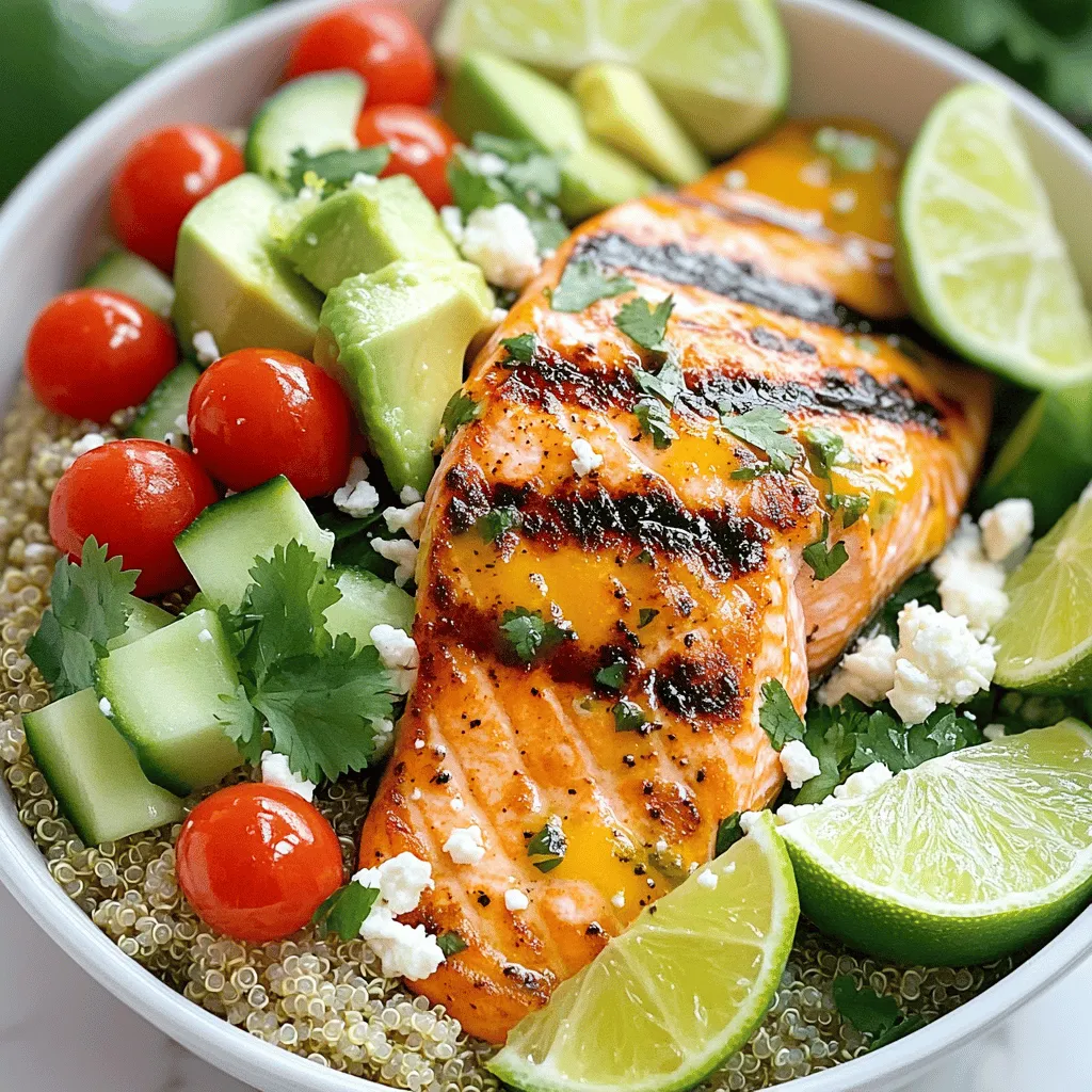 Summer Citrus Grilled Salmon Bowls Fresh and Flavorful