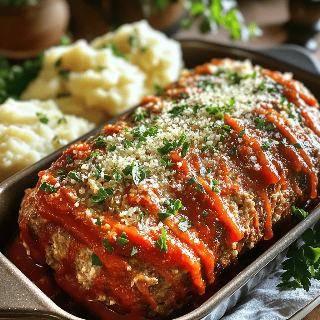 Garlic Parmesan Chicken Meatloaf Flavorful Dish