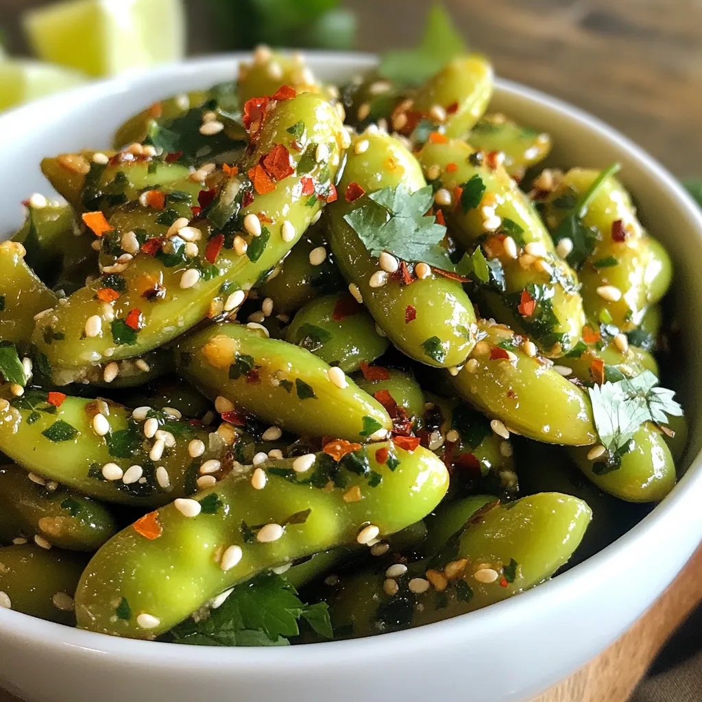 Spicy Garlic Edamame Flavor-Packed Snack Delight