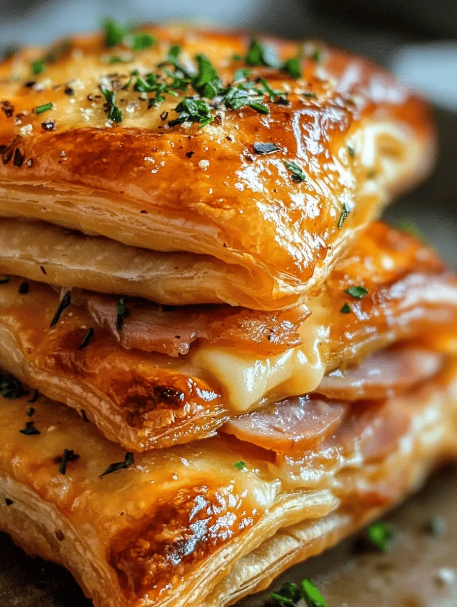 Crispy Ham &#038; Cheese Puff Pastry Stacks: A Delightful Culinary Experience