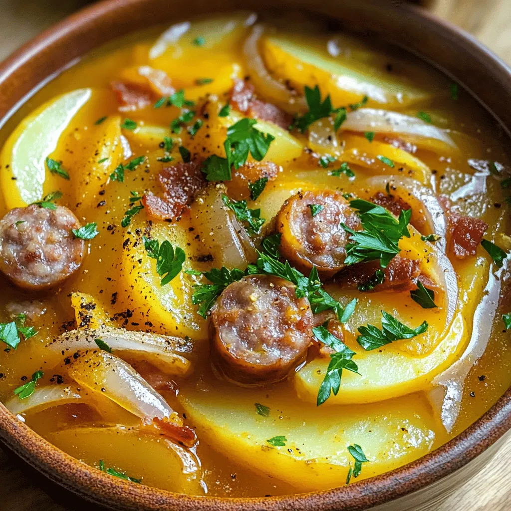 Dublin Coddle is a warm dish full of rich flavors. Here are the key ingredients you