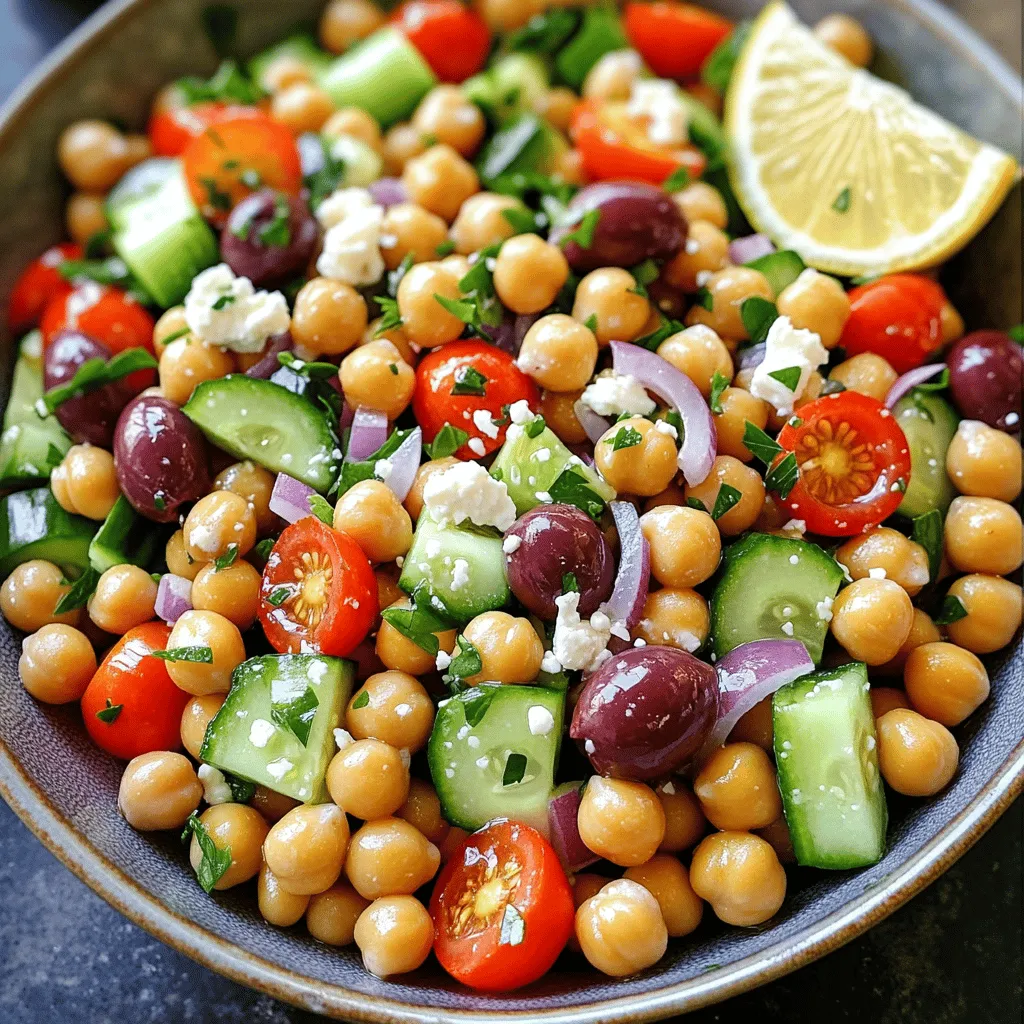 Quick Greek Chickpea Salad Fresh and Flavorful Meal