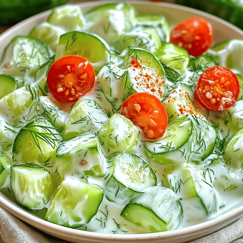 Cucumber Yogurt Salad Refreshing and Simple Recipe