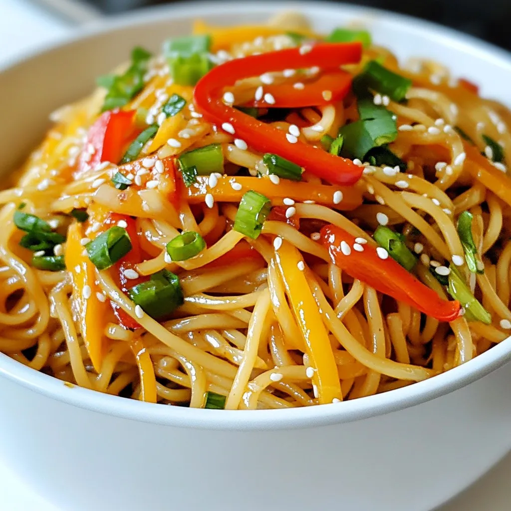 Spicy Garlic Noodles Flavorful and Quick Dinner Delight