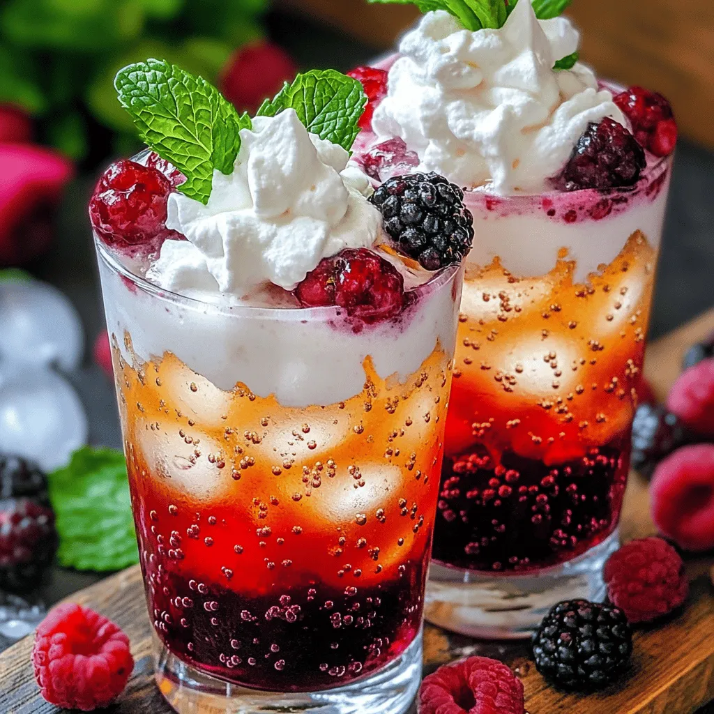 Berry Italian Cream Soda Delightful Summer Refreshment
