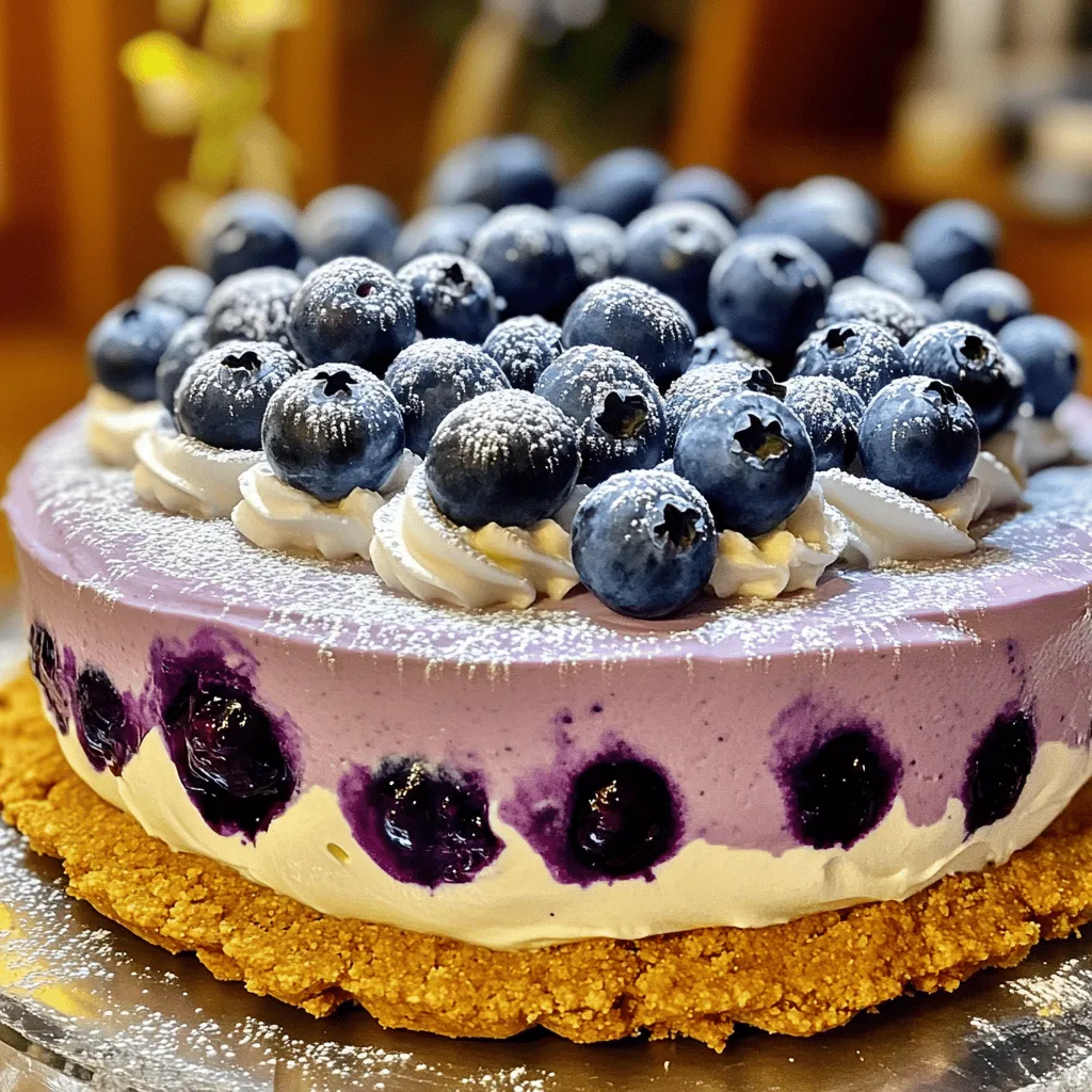 - 2 cups fresh blueberries - 1 cup heavy whipping cream - 8 oz cream cheese, softened