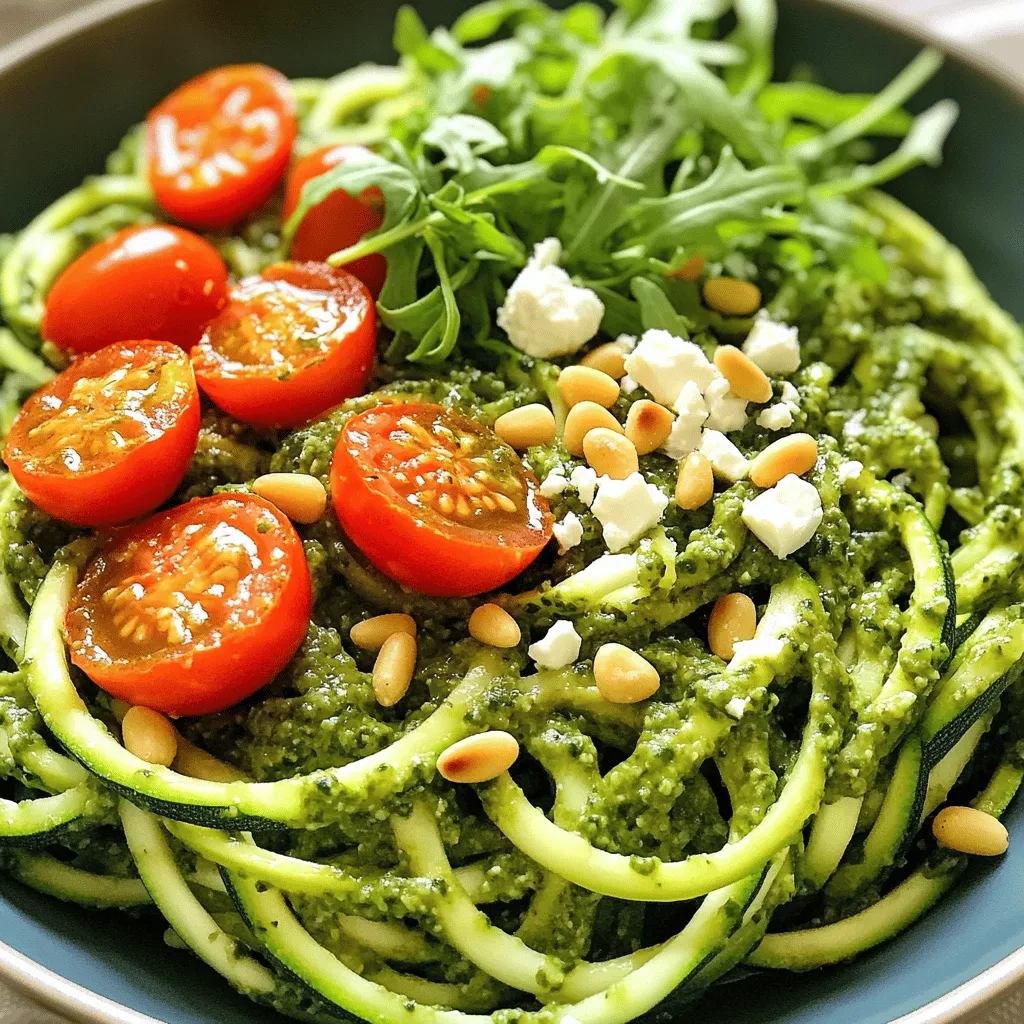 Pesto Zoodle Bowl Energizing and Fresh Dish