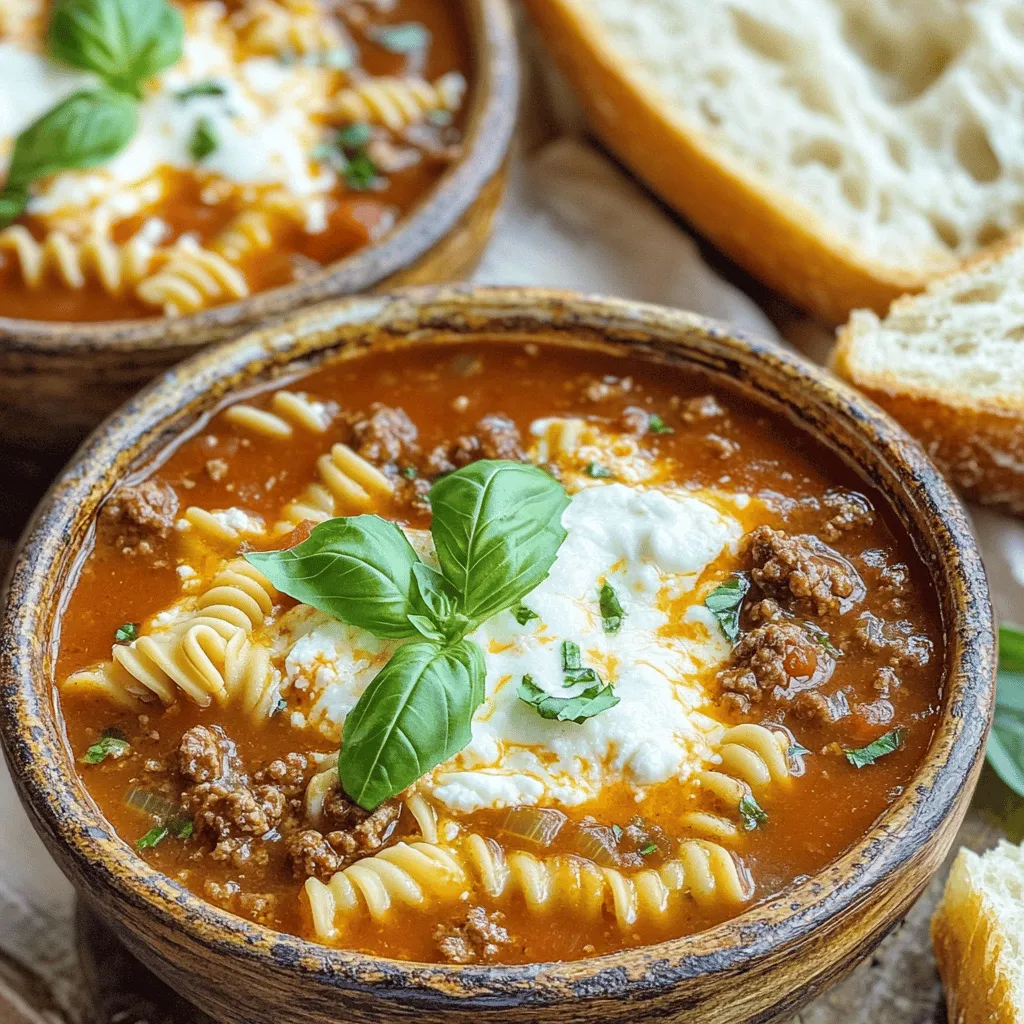 Slow Cooker Lasagna Soup Hearty and Flavorful Meal