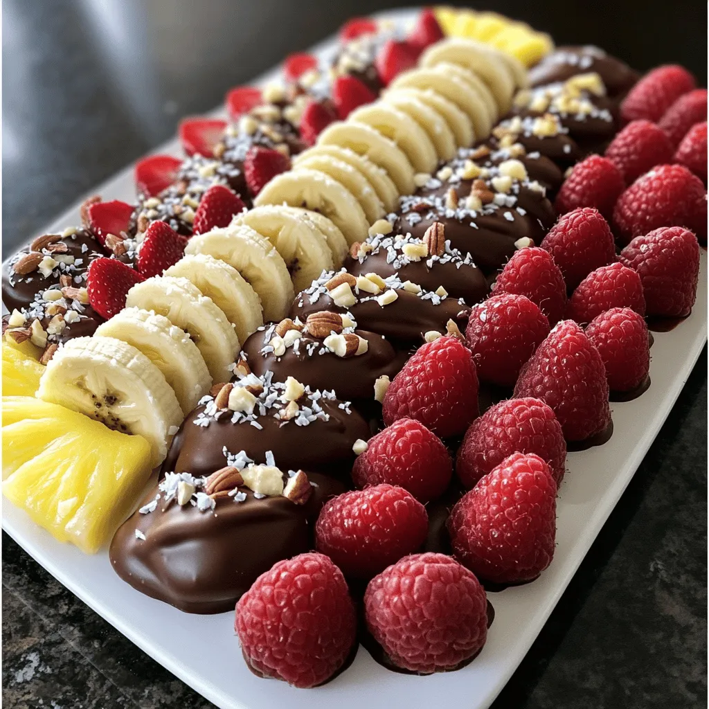 Chocolate-Dipped Fruit Delight Simple and Sweet Treat