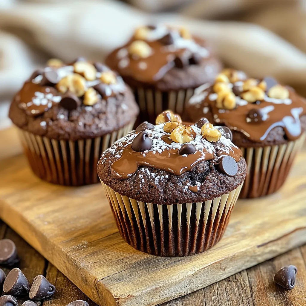 Double Chocolate Muffins Rich and Easy Recipe