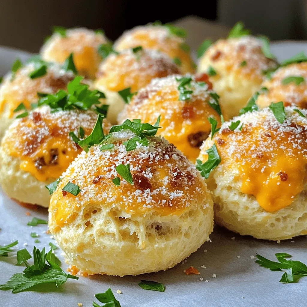 Garlic Parmesan Bacon Cheeseburger Bombs Delightful Treat