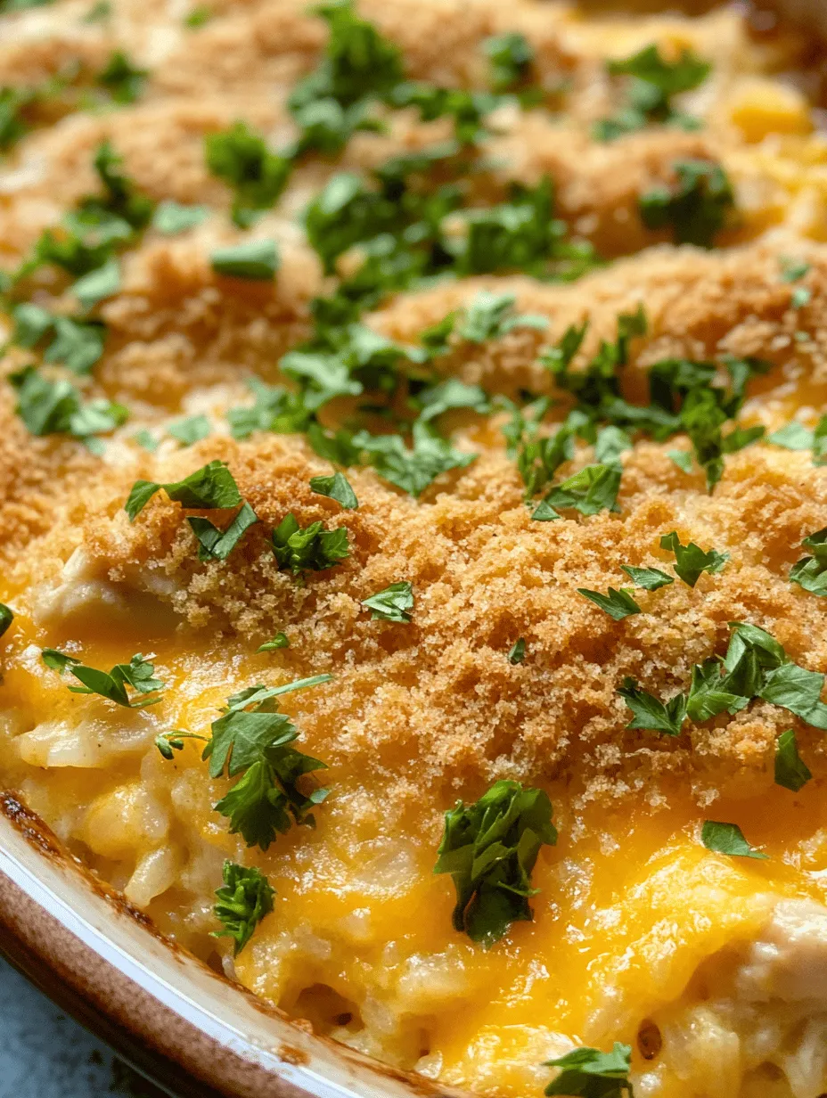 Cheesy Chicken &#038; Rice Bake Delight: A Comforting One-Dish Meal
