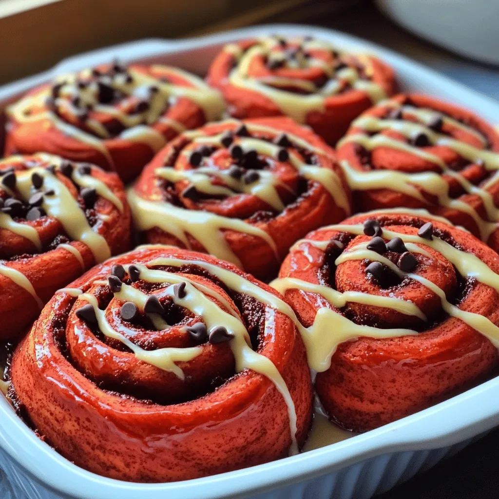 Red Velvet Cinnamon Rolls Festive and Tasty Delight