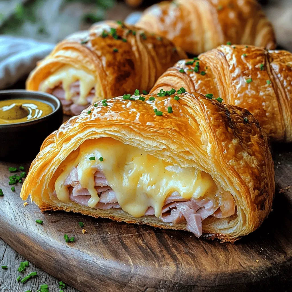 Buttery Ham and Cheese Croissant Delightful Treat