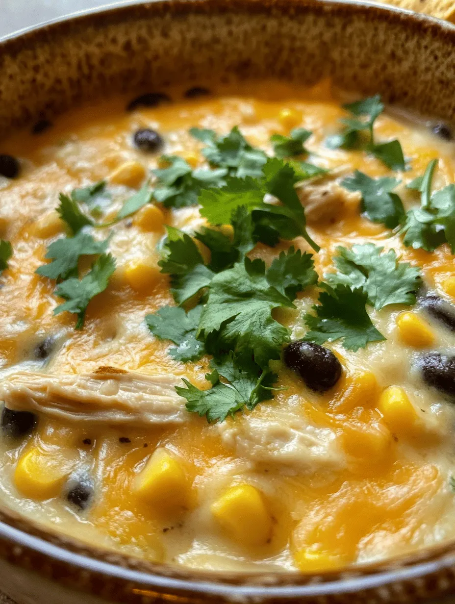 Cheesy Black Bean &#038; Corn Buffalo Chicken Dip