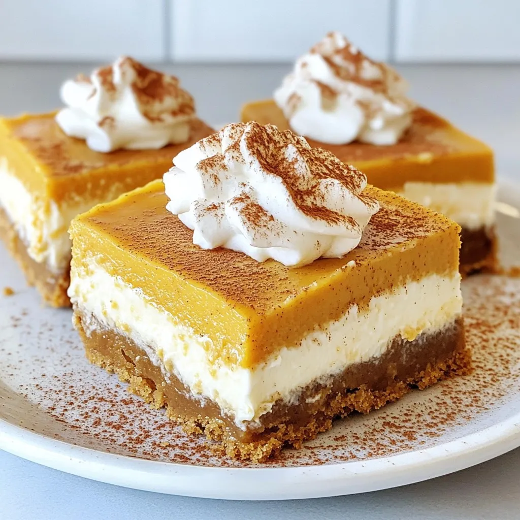 Pumpkin Spice Cheesecake Bars Easy Fall Dessert Treat