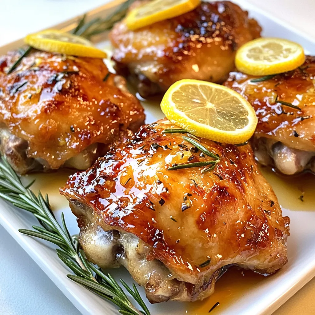 Rosemary Lemon Chicken Thighs Flavorful Dinner Delight