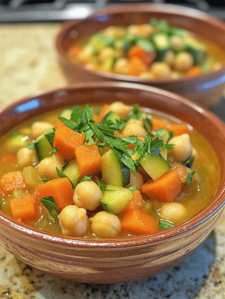 Cozy Chickpea &#038; Veggie Soup with Ditalini: A Warm Embrace in a Bowl