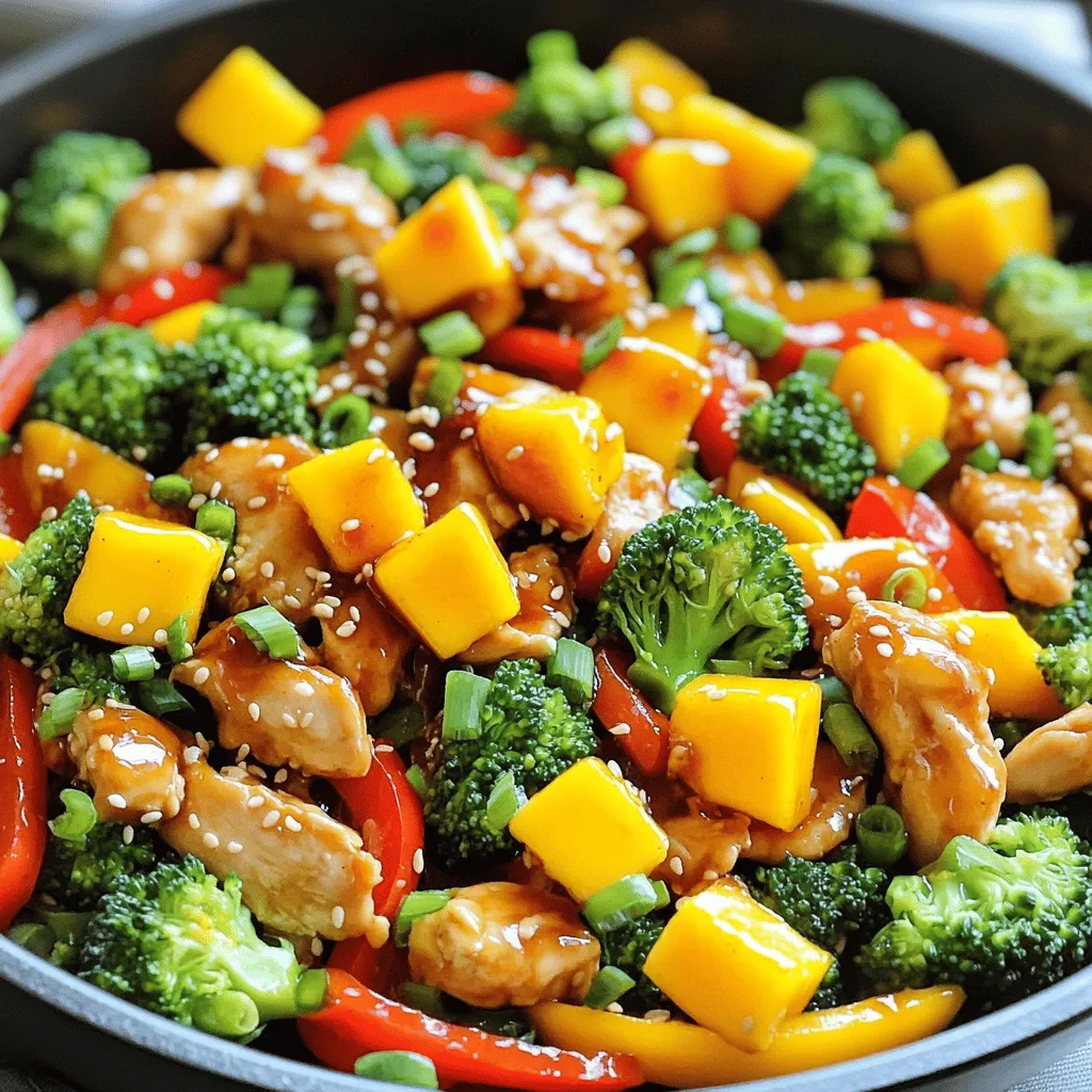 Spicy Mango Chicken Stir Fry Tasty Weeknight Meal