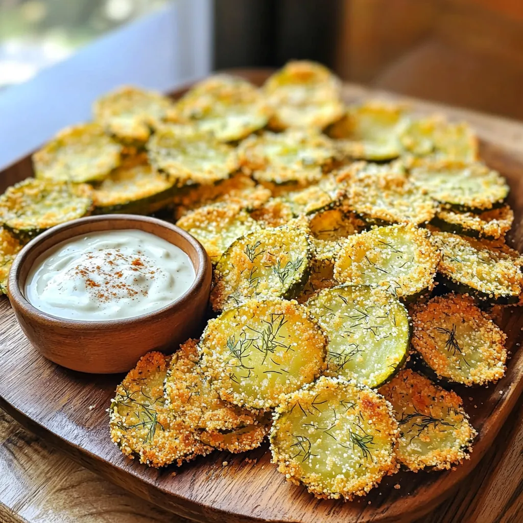 Crispy Air Fryer Dill Pickle Chips Easy and Flavorful